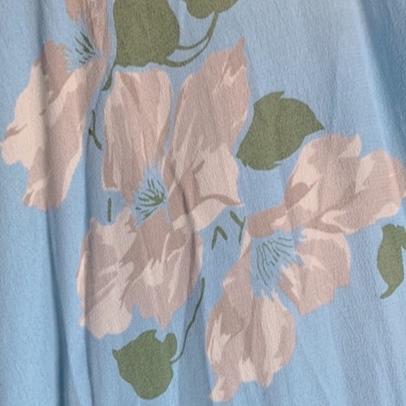 Privacy Please Plaza Kimono Wrap Maxi Dress in Gramont Blue Florall - Picture 10 of 13